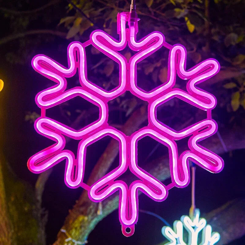 Norvo | Vanntett LED Snøfnugglys for Festlig Vinterdekorasjon
