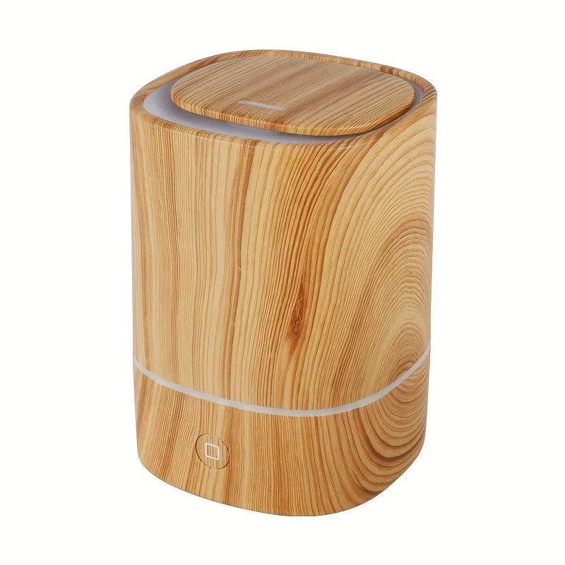 Norvo | Ultralyd Luftfukter med Trelook – Stille Aroma Diffuser med LED & Automatisk Avstenging