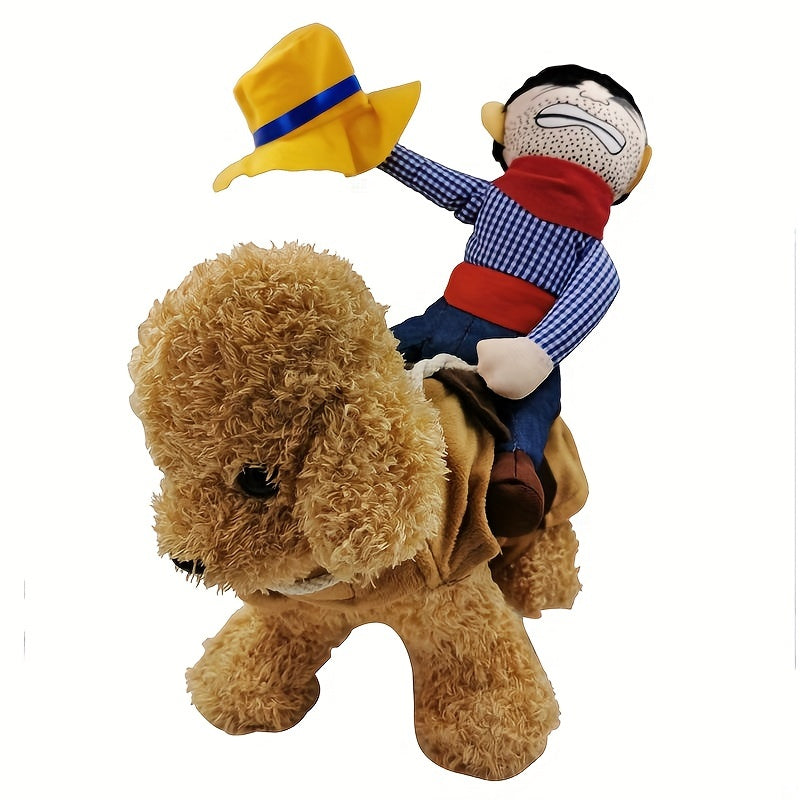 Norvo | Morsom Rider Hund Halloween Kostyme | Plush Sal Outfit