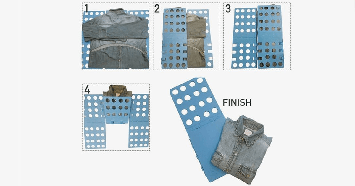 Norvo | Enkel Foldsbar Klessorganisator - Å brette klær har aldri vært så enkelt og moro!