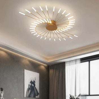 Norvo | Moderne Fyrverkeri-Stil Taklampe – Dekorativ LED Belysning for Stue, Soverom & Spisestue