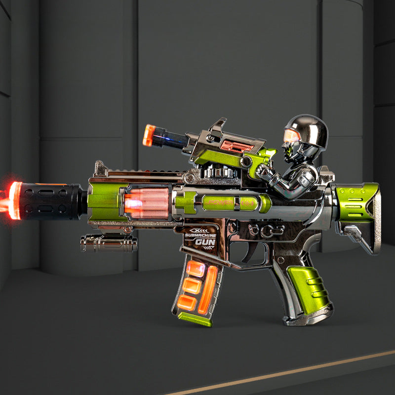 Norvo | Elektrisk Maskinpistol Lek med Røyk, Lyd og Vibrasjonseffekter
