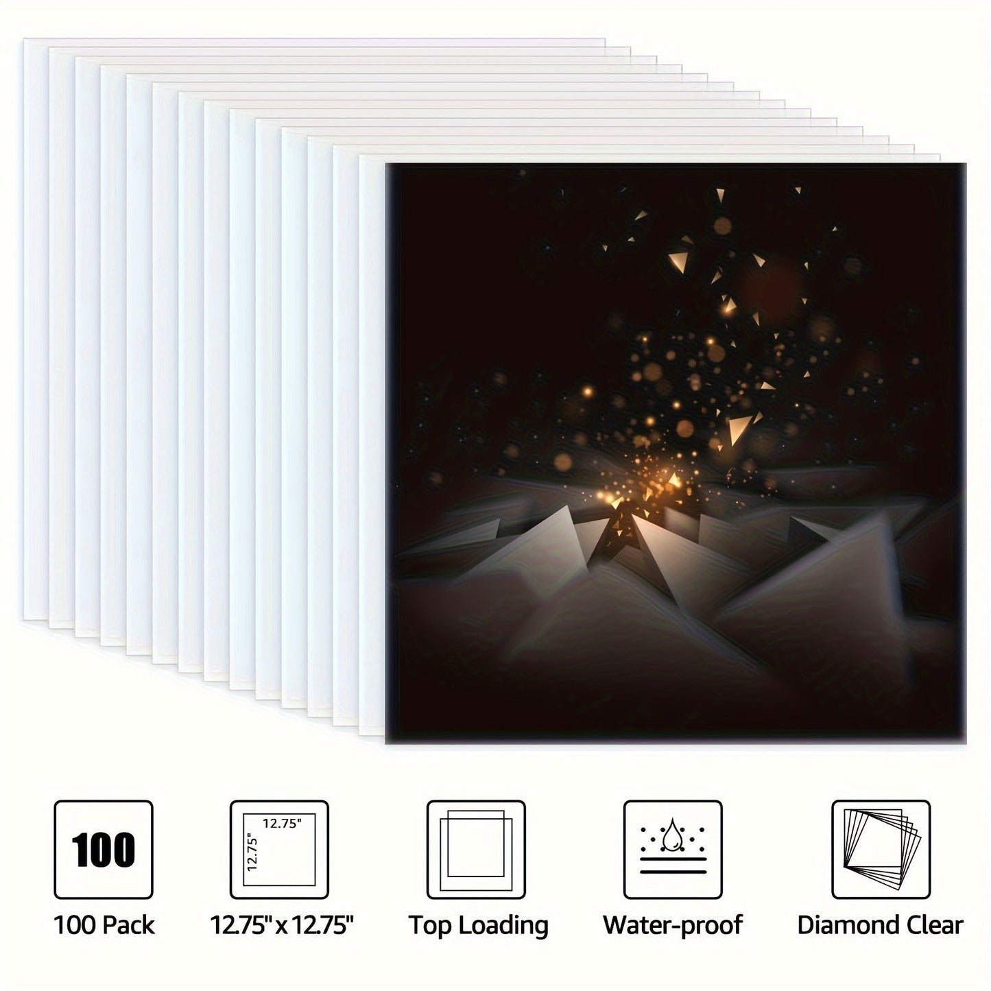 Norvo | Premium Gjennomsiktig Vinylbeskyttelse - 12,75" LP og Gatefold-beskyttelse, slitesterk 3mil tykkelse - Ideell for gaveinnpakning