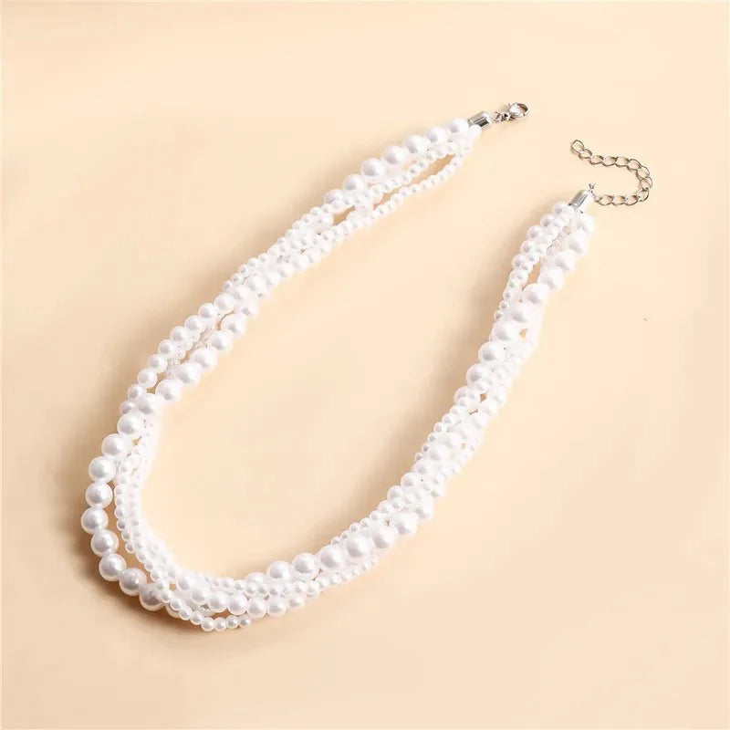 Norvo | Elegant Pearl Embrace Lagd Choker Halskjede