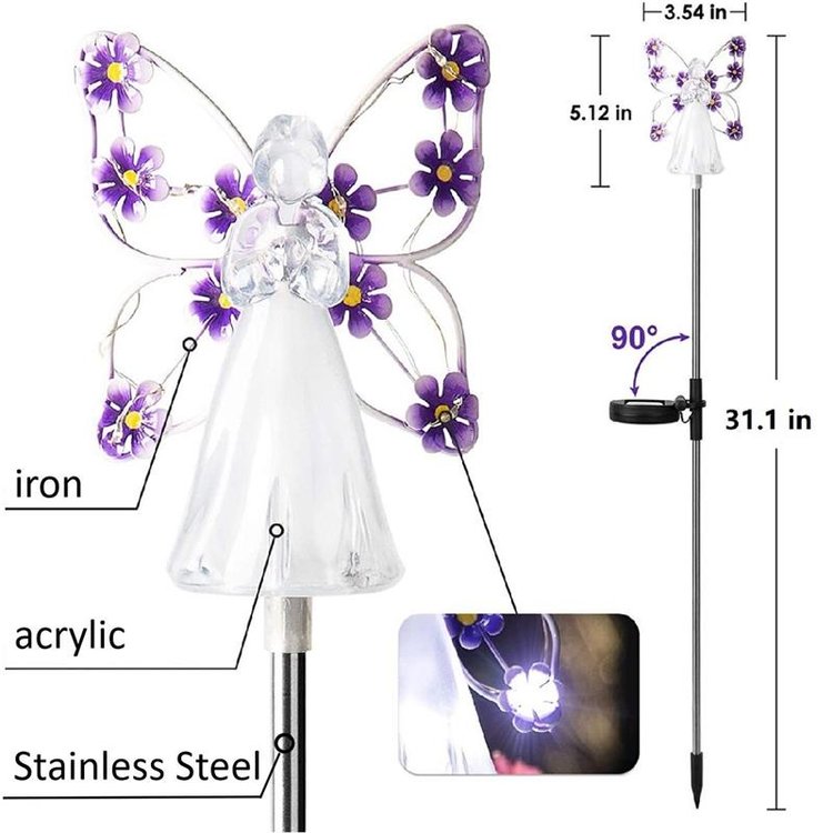 Norvo | 👼Vanntette Solar Engel-lampe