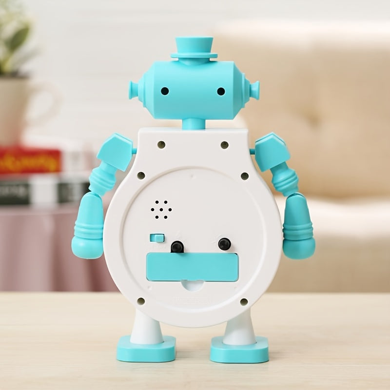 TimeBuddy Klokke – Lekfull Robot Vekkerklokke med Alarm
