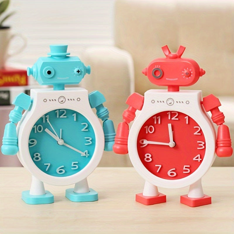 TimeBuddy Klokke – Lekfull Robot Vekkerklokke med Alarm