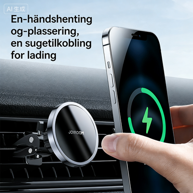Norvo | Mobil Bil Magnetmontering Trådløs Hurtiglading Brakett