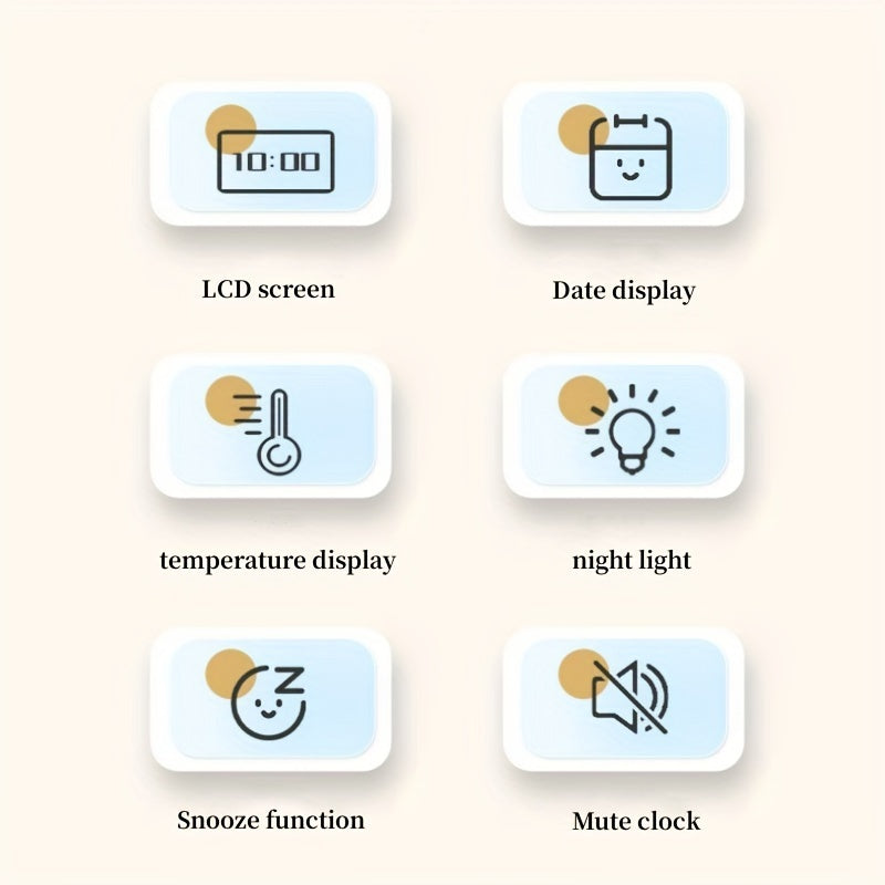 Norvo | Slim LCD digital vekkerklokke