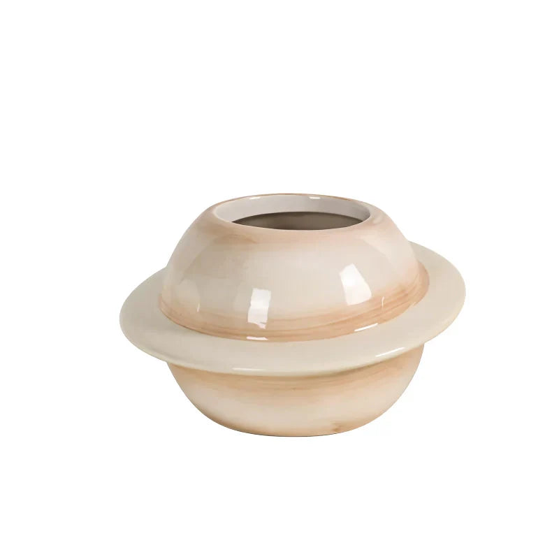 Norvo | Mini Planet Form Keramisk Sukkulent Blomsterkrukke