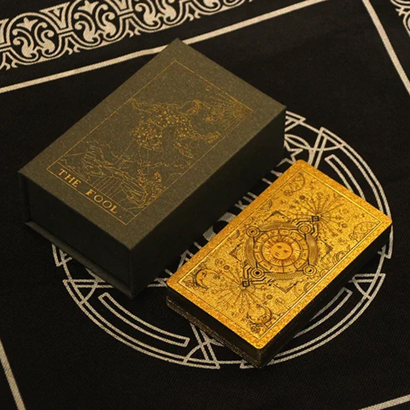 Norvo | Utforsk den mystiske verden av tarot Gullfarget tarot