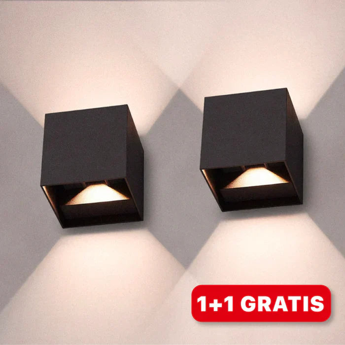 Norvo | Moderne LED vegglampe i kube design