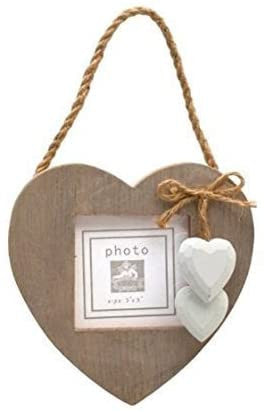 Shabby Chic Sett med 3 Hjerterammer