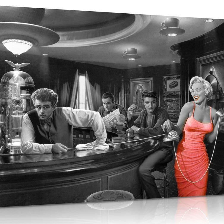 Norvo | Marilyn Monroe, Elvis Presley & James Dean Leinwand