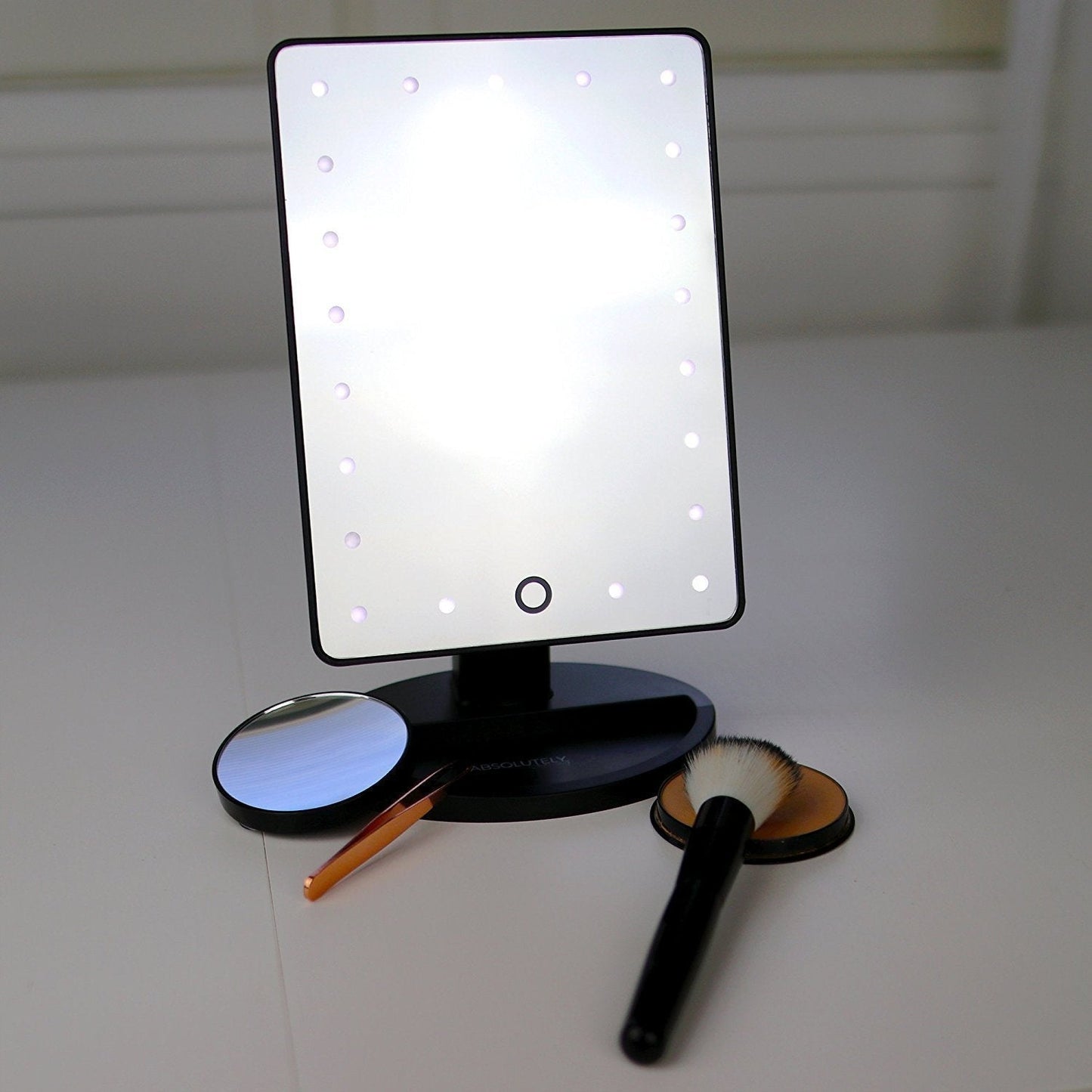 180° LED Makeup Speil med Berøringsskjerm Dimming