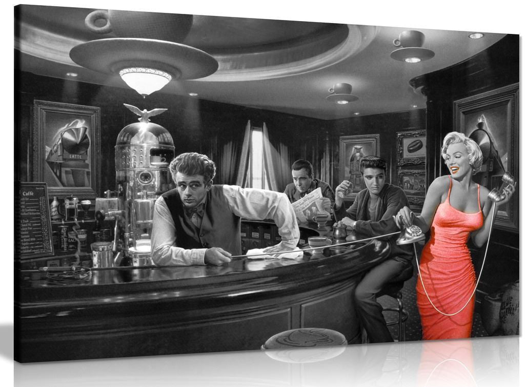 Norvo | Marilyn Monroe, Elvis Presley & James Dean Leinwand