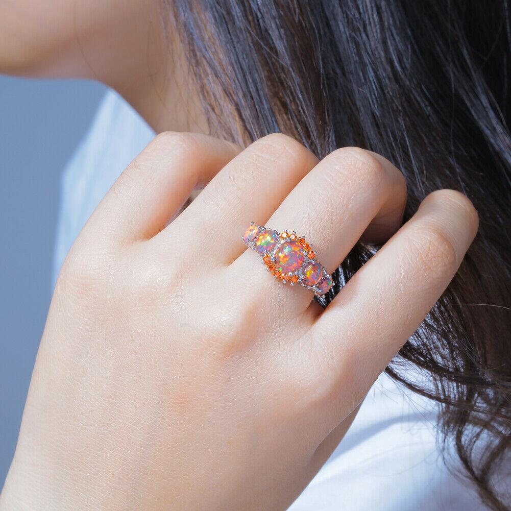 Norvo | Fire Opal Granatring