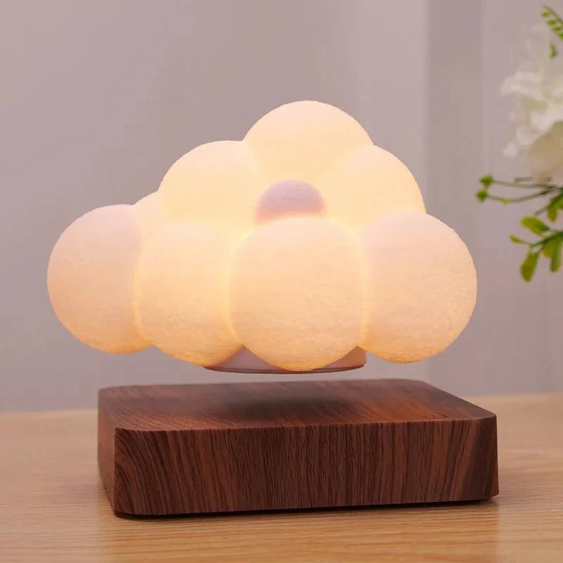 Floating Cloud Wooden Base Lamp - SKØRTER