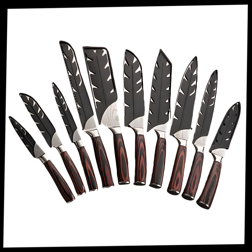 Japanske kniver i Pakkawood-serien