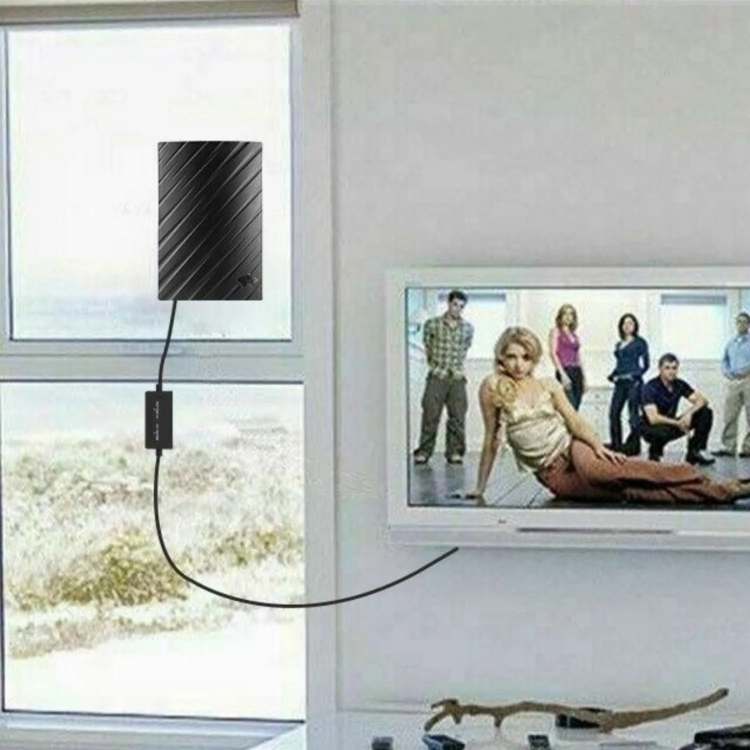 Norvo | 4K Innendørs TV-antenn | 600-mils rekkevidde, enkel plug-and-play installasjon for ubegrensede gratis HD-kanaler