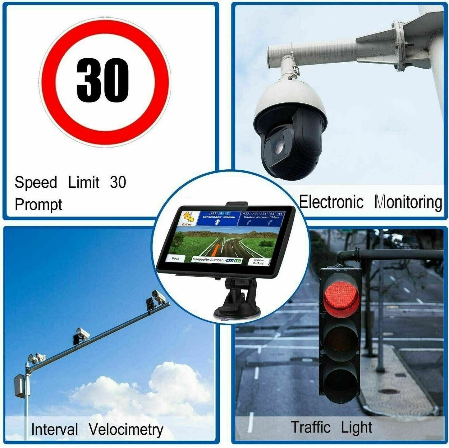 Norvo | 7" GPS Navigasjonssystem – 2025 Oppgradert Sat Nav for Biler & Lastebiler