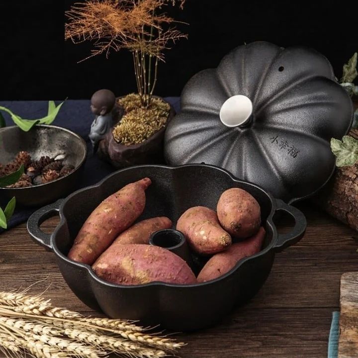Søtpotet Bake/steke støpejernspanne