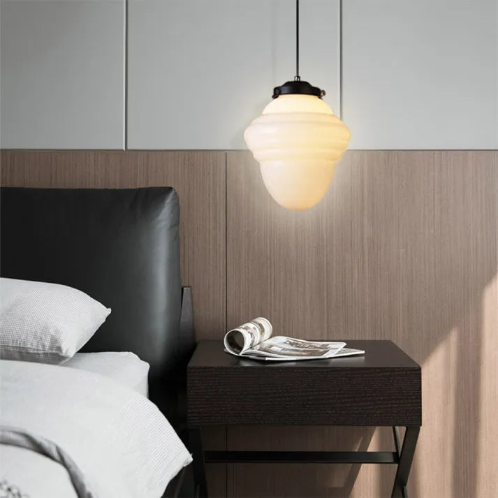 LumiNéo – Modern Geometrisk Oppheng i Frostet Glass
