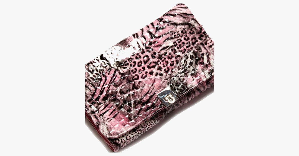 Norvo | 24-delt Rosa Leopard Penselsett