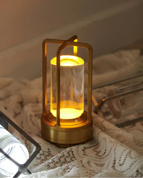 Norvo | Varm LED Trådløs Bordlampe – Batteridrevet Nordisk Design - LED med Berøringskontroll, Egnet for Soverom, Hjem, Utendørs - Ideell Nattlampe