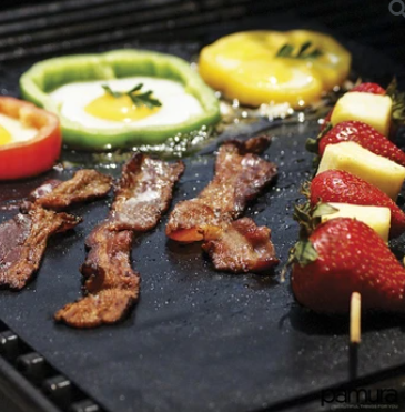 Norvo | Gjenbrukbar Non-Stick BBQ Grillmatte for Utendørs Matlaging