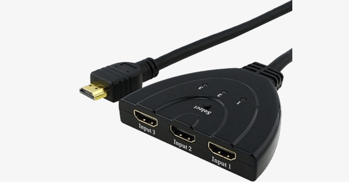 Norvo | HDMI-bryter 3*1 (3 innganger*1 utgang) Splitter-bryter - Gjør livet enklere!