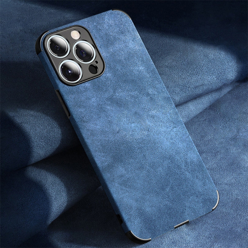 Norvo | Alcantara-look iPhone Deksel – Elegant beskyttelse for enheten din