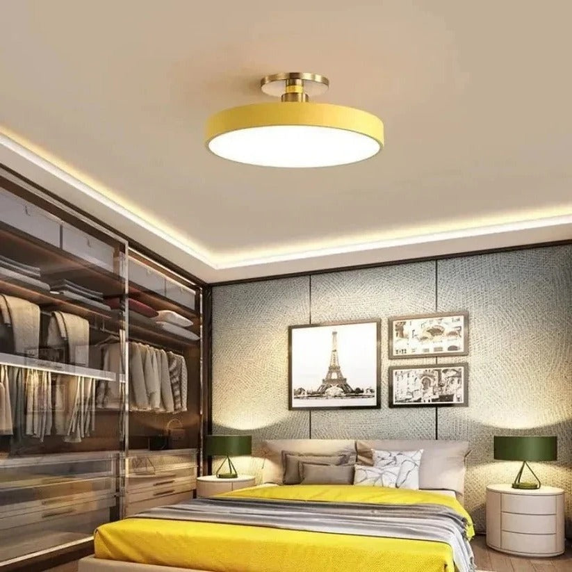 Norvo | Moderne LED Taklampe med Innfelte Design for Innendørs Arealer