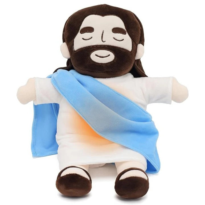 Norvo | Jesus Plush Comfort Doll – Beroligende rytmisk puste leketøy