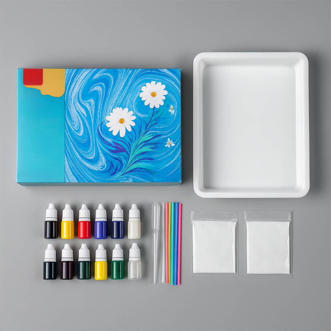 Norvo | Barn Maleri Vann Marmorering Kunstsett