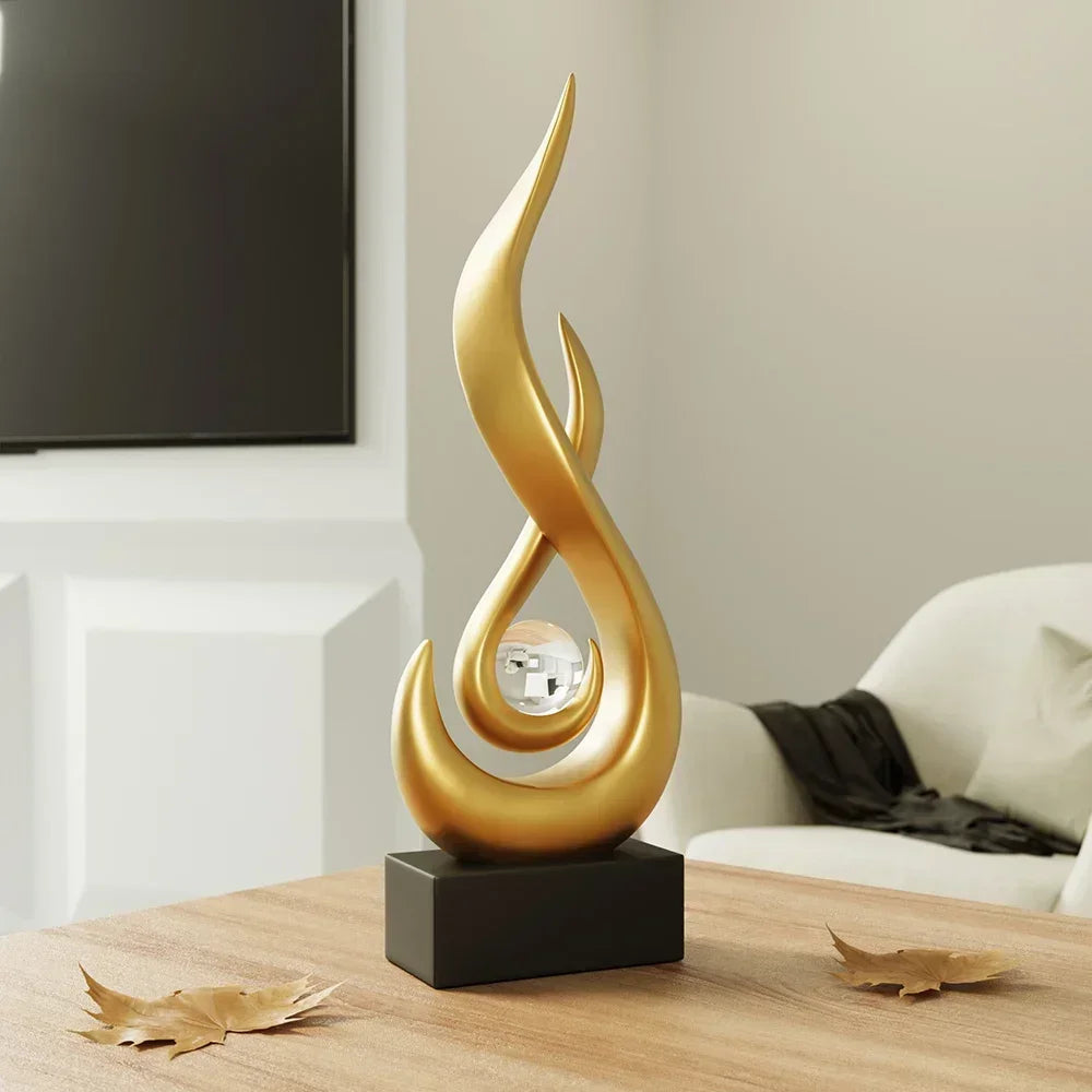 Norvo | Serenity Abstrakt Skulptur – Moderne Kunstnerisk Hjemdekorasjonsdetalj