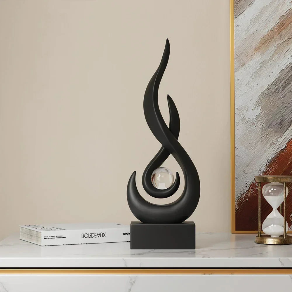 Norvo | Serenity Abstrakt Skulptur – Moderne Kunstnerisk Hjemdekorasjonsdetalj