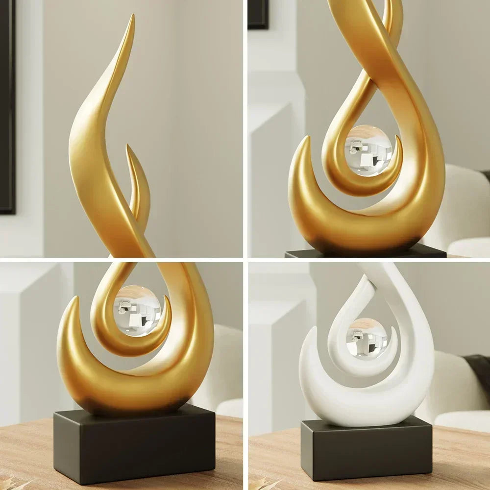 Norvo | Serenity Abstrakt Skulptur – Moderne Kunstnerisk Hjemdekorasjonsdetalj
