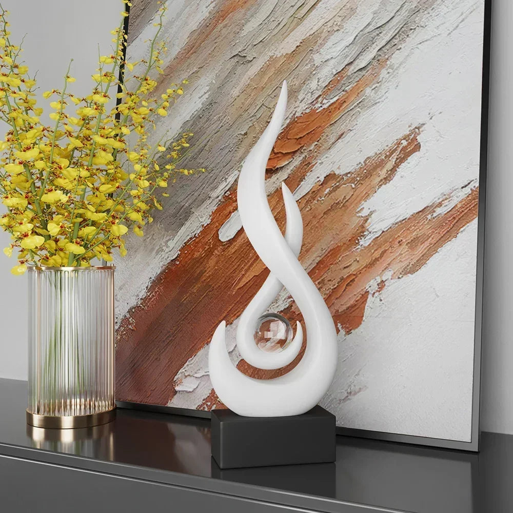 Norvo | Serenity Abstrakt Skulptur – Moderne Kunstnerisk Hjemdekorasjonsdetalj