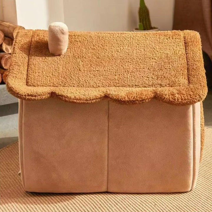 Norvo | Innendørs katthus med plysjpute