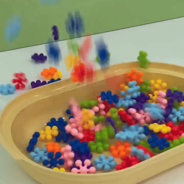 Norvo | Snøfnugg Byggeklosser for Barn – Kreativt Utdanningsleksaksett