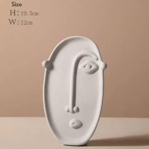 Moderne keramisk vase Norvo | Abstrakt design | Dekorativ eleganse for hjemmet