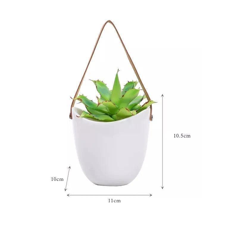 Keramiske blomsterpotter Garduruin bagform | Elegante plante stativer | Hjem og hage dekorasjon