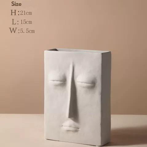 Moderne keramisk vase Norvo | Abstrakt design | Dekorativ eleganse for hjemmet