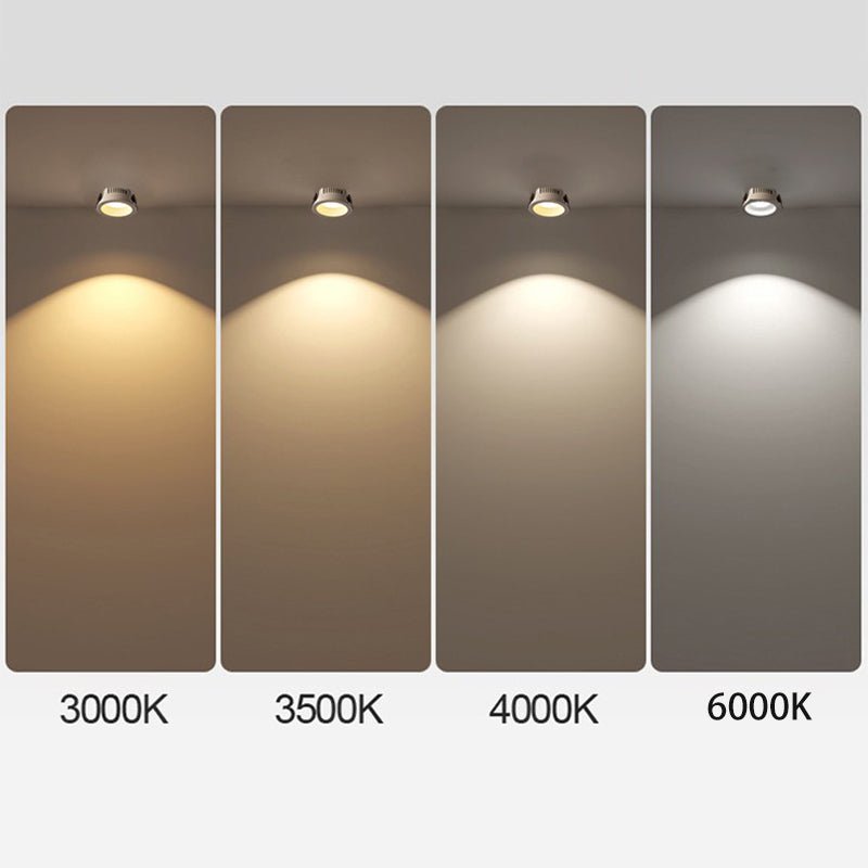 Norvo | Origo Minimalistisk LED Taklampe - Justerbar Rund Innfelt Lampe