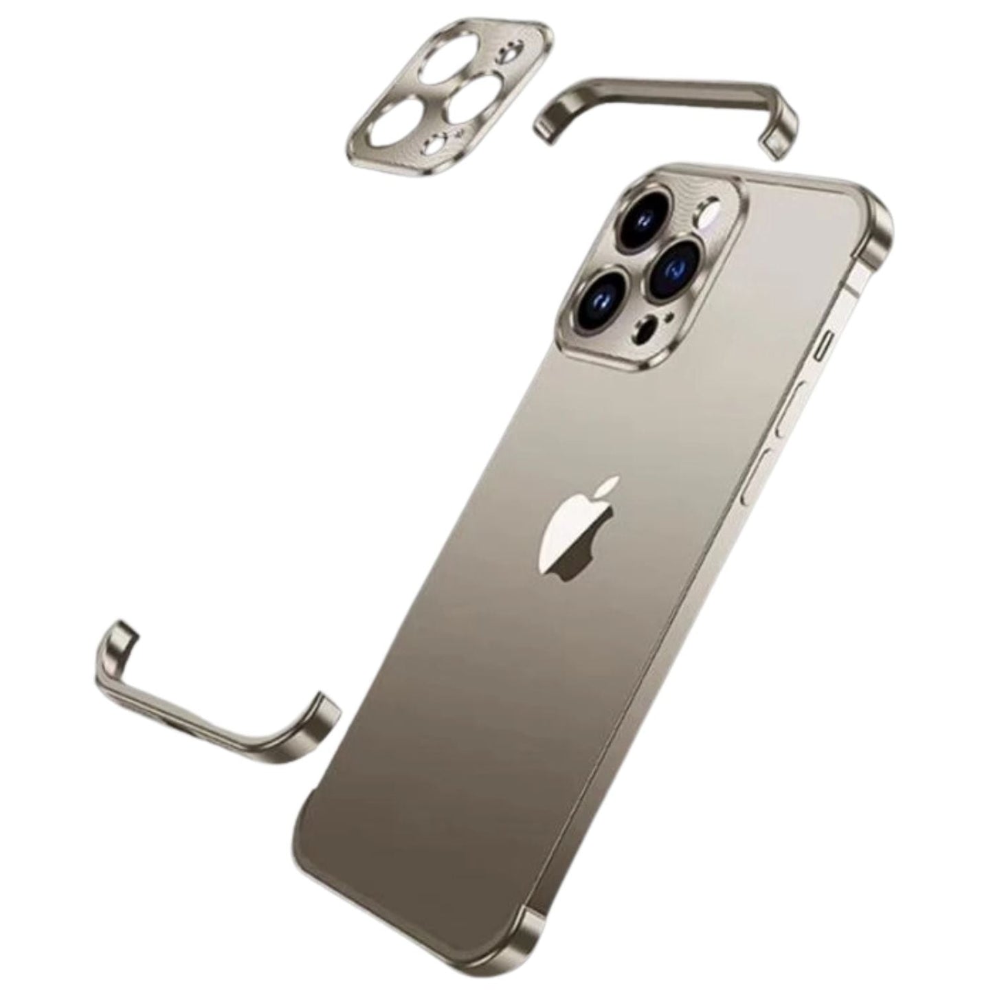 Norvo | Ultra-tynn metalldeksel for iPhone – Usynlig beskyttelse, slank og slitesterk telefongrende