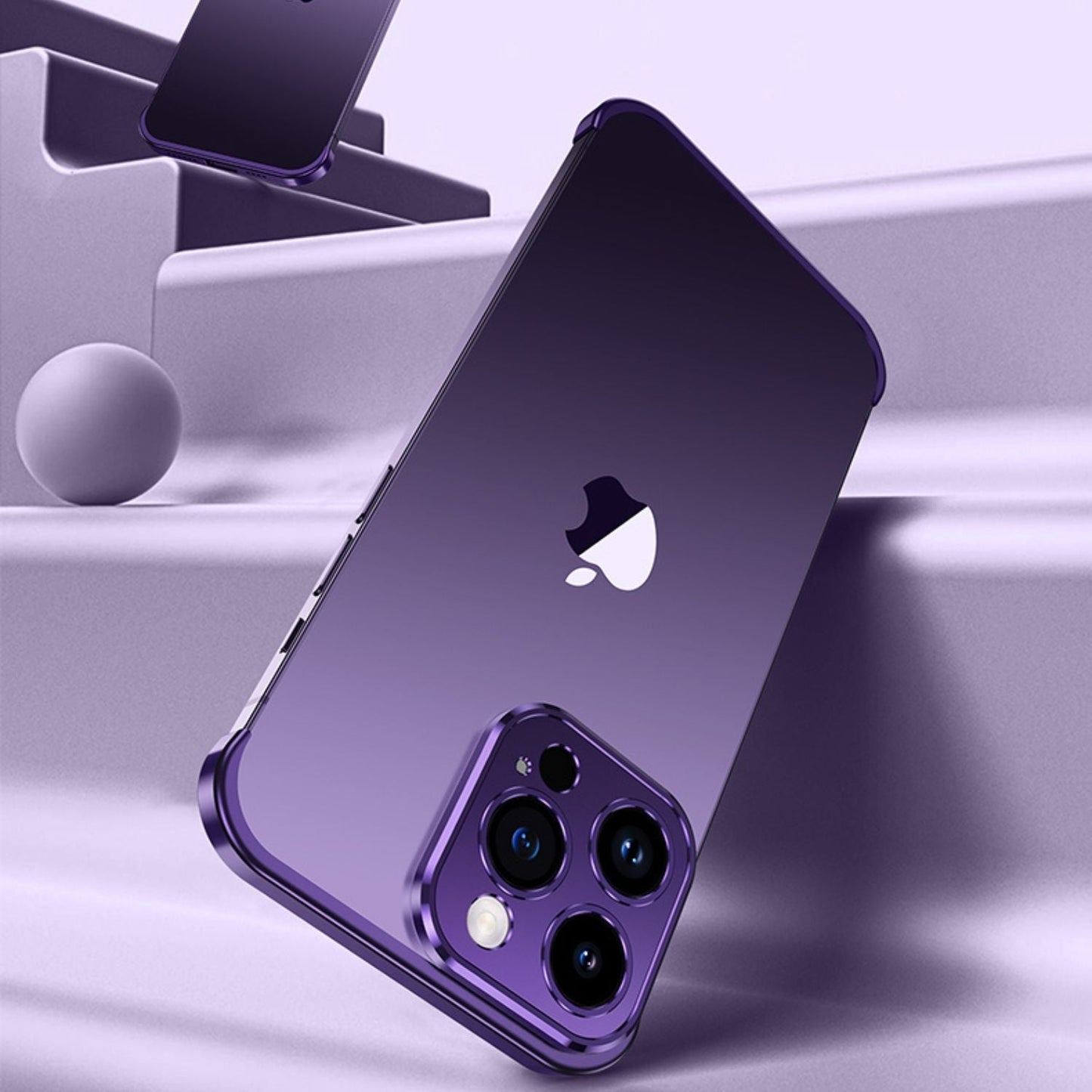 Norvo | Ultra-tynn metalldeksel for iPhone – Usynlig beskyttelse, slank og slitesterk telefongrende