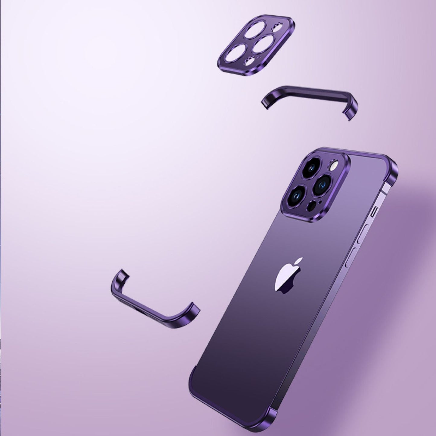 Norvo | Ultra-tynn metalldeksel for iPhone – Usynlig beskyttelse, slank og slitesterk telefongrende