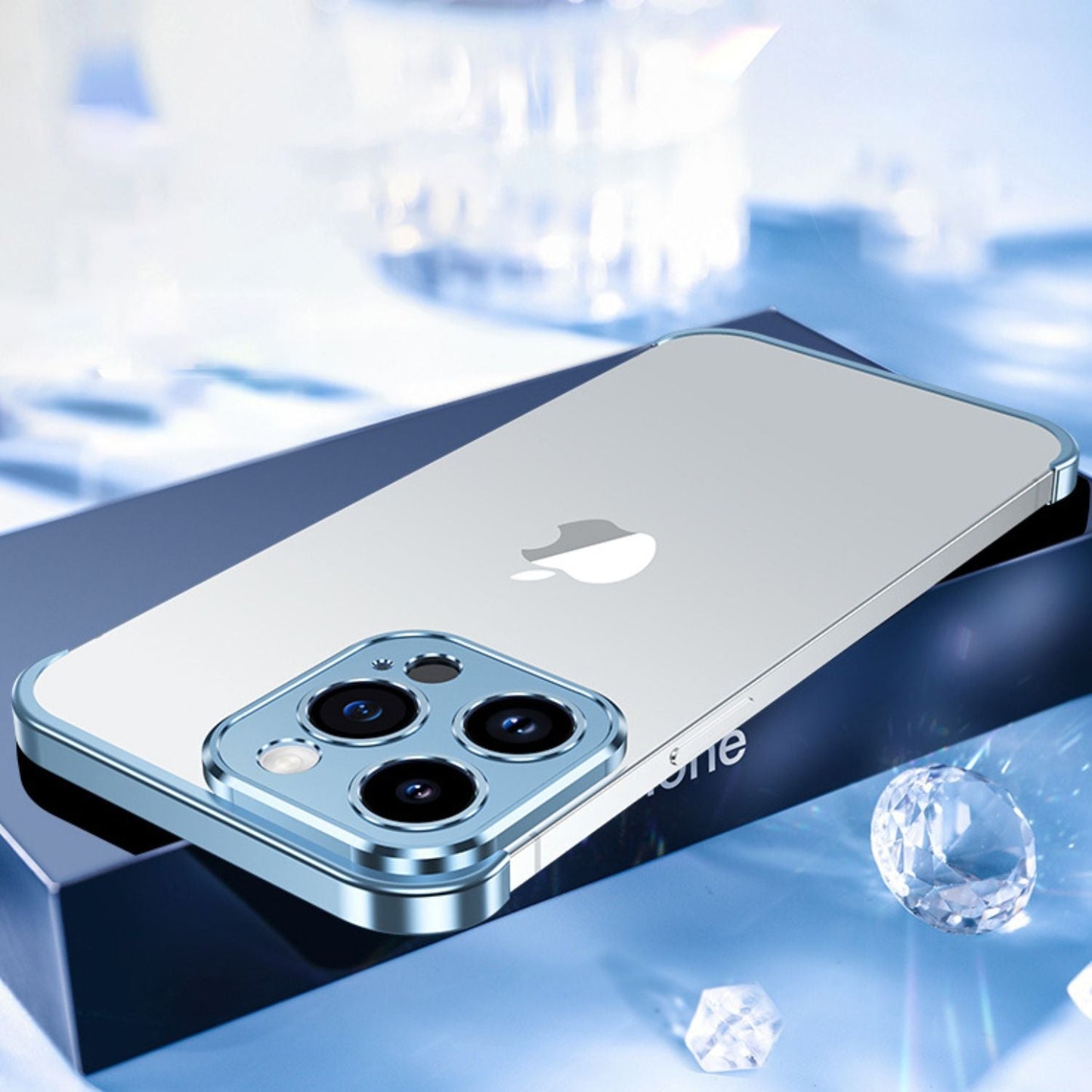 Norvo | Ultra-tynn metalldeksel for iPhone – Usynlig beskyttelse, slank og slitesterk telefongrende