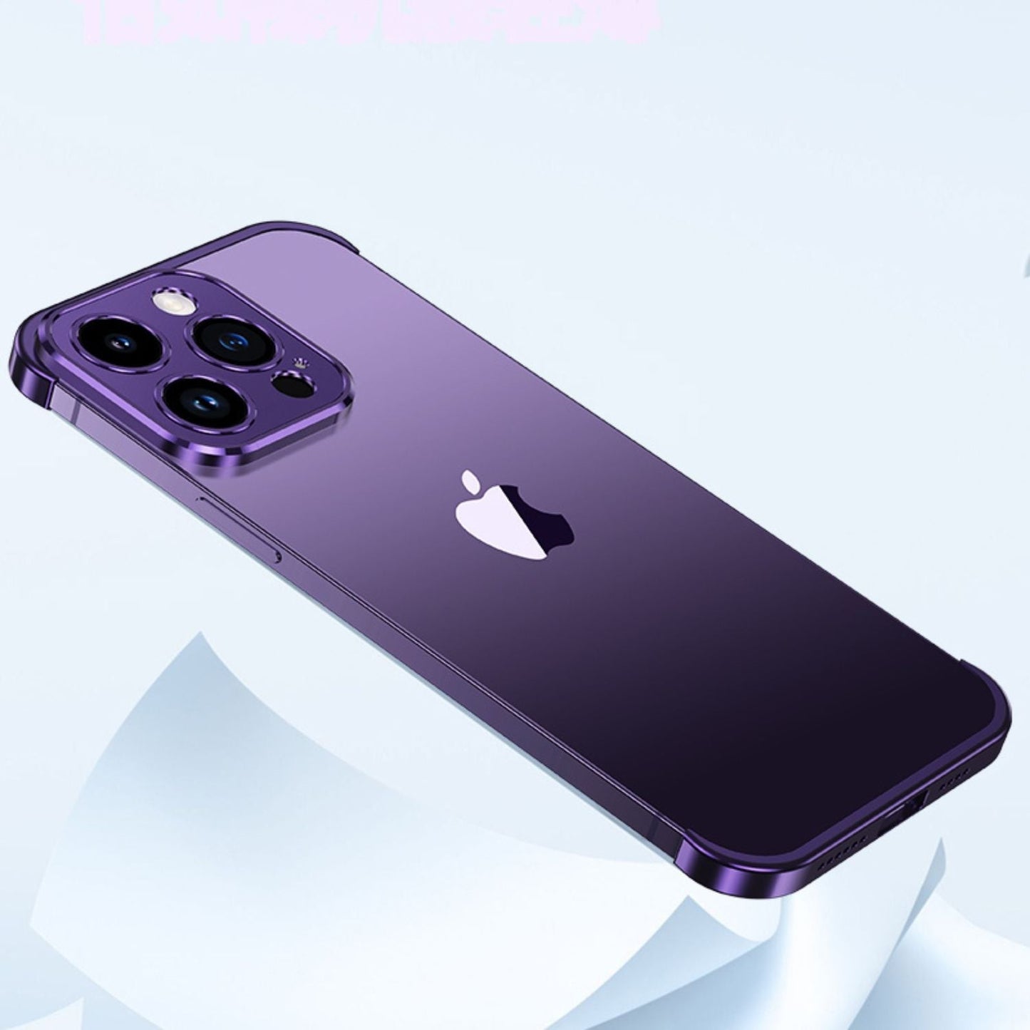Norvo | Ultra-tynn metalldeksel for iPhone – Usynlig beskyttelse, slank og slitesterk telefongrende